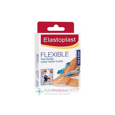Elastoplast Pansements Flexible Bandes à Découper 6cmx1m