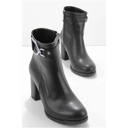 Bambi Siyah Kadın Bot & Bootie K02247012209