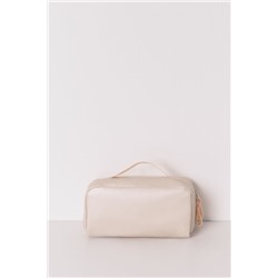 Neceser pequeño rubber marfil metaizado