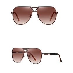IQ30020 - Солнцезащитные очки ICONIQ JS8549 Matte dark brown double tea sheet C184-P139