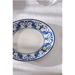 Reve Bleu Nuit Pasta Tabağı - 10 cm - Mavi/Beyaz