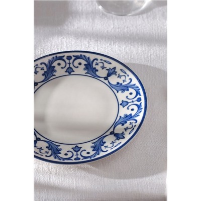 Reve Bleu Nuit Pasta Tabağı - 10 cm - Mavi/Beyaz