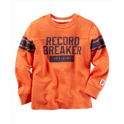 Long-Sleeve Record Breaker Graphic Tee