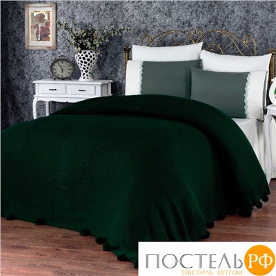 11308 КПБ DO&CO с Плед Вязаный 220х240 (50х70/4 шт) SUCCESS хаки