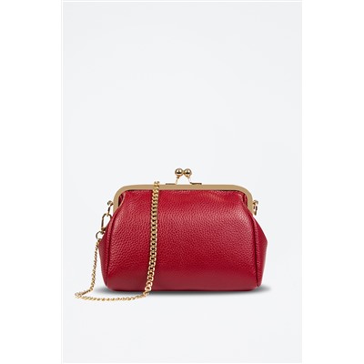 Bandolera de piel Rojo y dorado - Firenze Artegiani