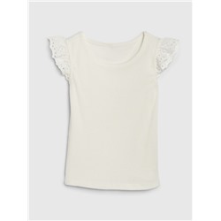 Toddler Eyelet Flutter T-Shirt