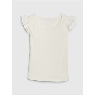 Toddler Eyelet Flutter T-Shirt