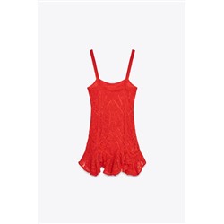 PEPLUM CROCHET DRESS
