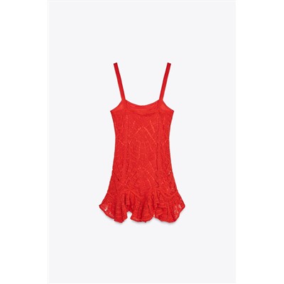 PEPLUM CROCHET DRESS