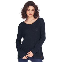 Damen Strickpullover mit V-Ausschnitt
