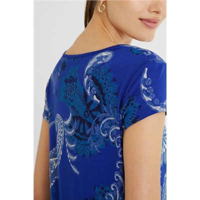 Camiseta manga corta paisley