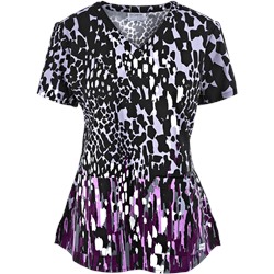 Grey's Anatomy Scrubs Contessa Print Top