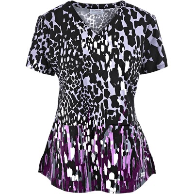 Grey's Anatomy Scrubs Contessa Print Top