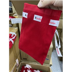 Рождественский бархатный мешочек (5 шт)   24*16,5 см