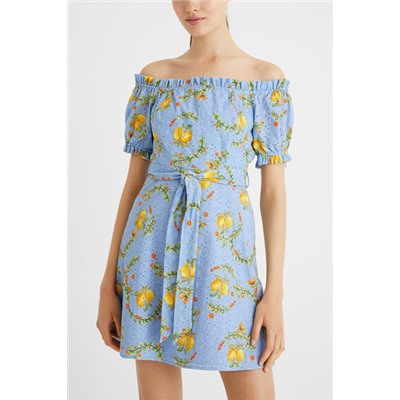Vestido corto limones