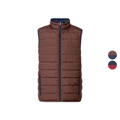 LIVERGY® Herren Wendeweste mit Stehkragen, wasserabweisend