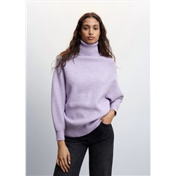 Jersey canalé cuello vuelto