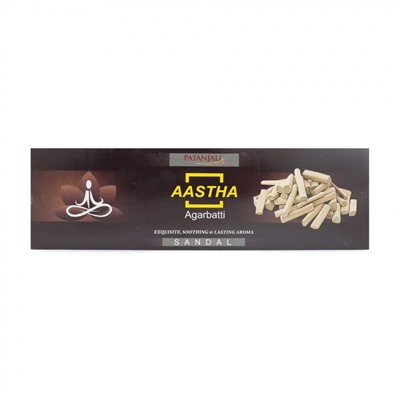 PATANJALI Aastha Agarbatti Sandal  Благовоние Сандал 25г