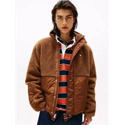 Tommy Jeans Mixed Media Teddy Jacket