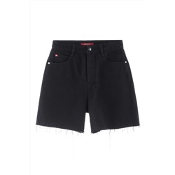 Short vaquero Negro