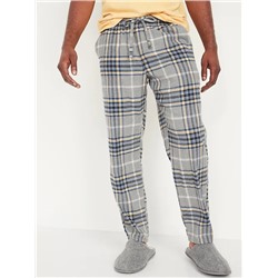 Plaid Flannel Pajama Pants for Men