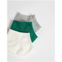 3 Pairs of Invisible Socks Pack, Men, Multicolour