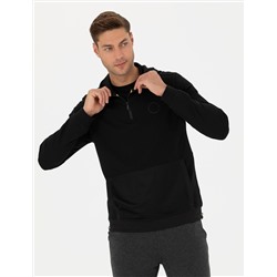Siyah Regular Fit Sweatshirt