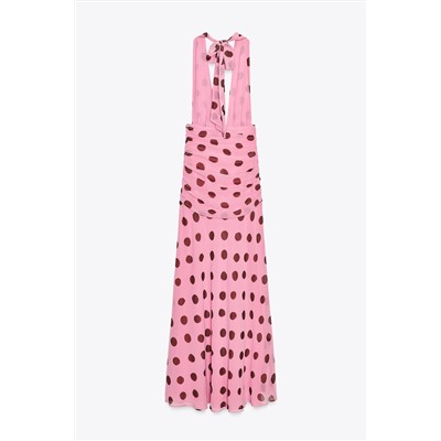 POLKA DOT LONG DRESS