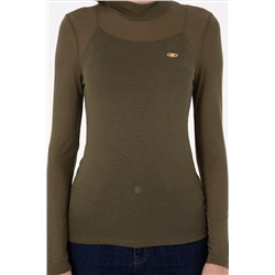 Kadın Haki Sweatshirt