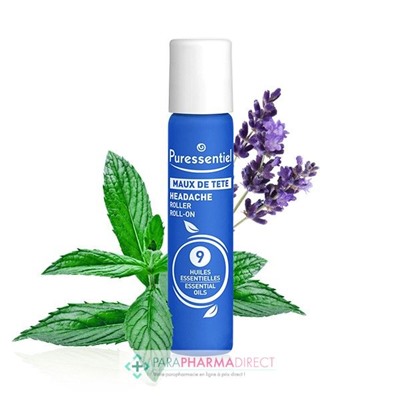 Puressentiel Maux de Tête Roller aux 9 Huiles Essentielles 5 ml