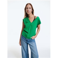 T-Shirt im Kimono-Stil
