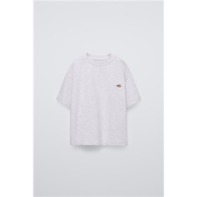 T-SHIRT WITH EMBROIDERED MOTIFS