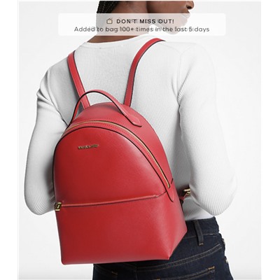 MICHAEL KORS OUTLET Sheila Medium Faux Saffiano Leather Backpack