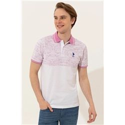 Erkek Menekşe Polo Yaka Tişört