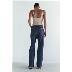 ZW COLLECTION STRAIGHT-LEG MID-RISE JEANS