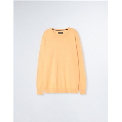 Knitted Jumper, Men, Light Orange