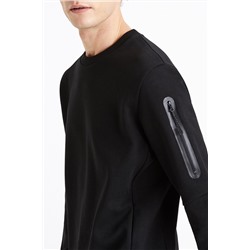 Sudadera slim fit - Negro