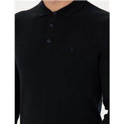 Lacivert Slim Fit Basic Kazak