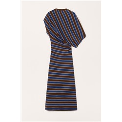 LIMITED EDITION STRIPED DRAPED DRESS