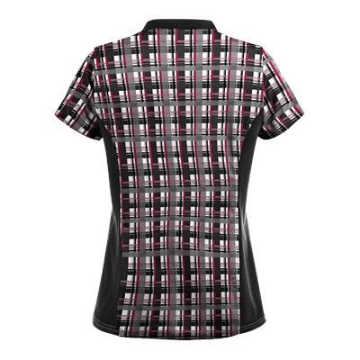 UA Plaid Sugar Berry Print Scrub Top