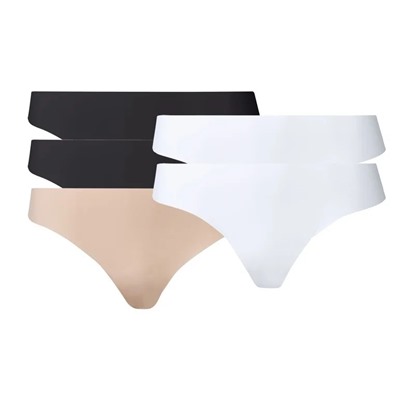 ESMARA® Lingerie ESMARA® Lasercut-Strings Damen, 5 Stück, ohne störende Nähte, mit Elasthan