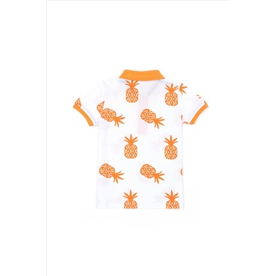 Erkek Çocuk Beyaz Polo Yaka Tişört