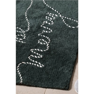 Espritmer Banyo Paspas - Yeşil/Beyaz - 50x80 cm