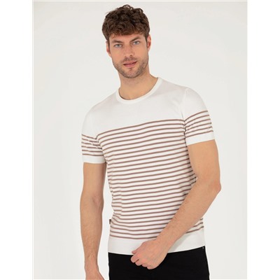 Ekru Slim Fit Kazak