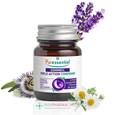Puressentiel Sommeil Triple Action BIO 2x15 comprimésLot  × 2