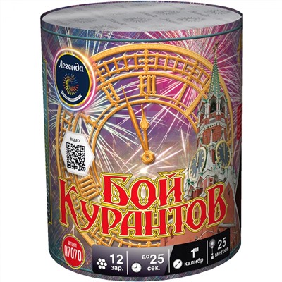 Фейерверк А7070 Бой курантов (1" х 12)