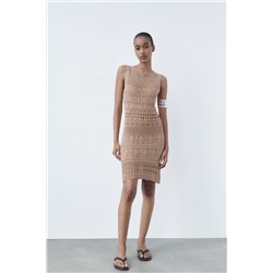POINTELLE KNIT DRESS