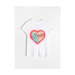 T-Shirt aus Baumwolle mit Druck