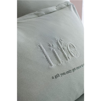 Bobigny Çift Kişilik Pamuklu SuperSoft Comforter Set - Mint Yeşili