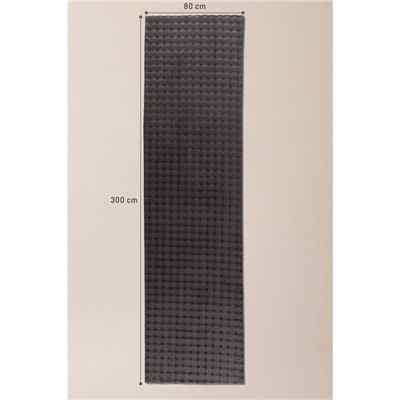 Vivre Bubble Halı - Antrasit - 80x300 cm